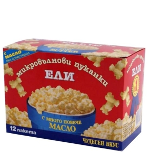 Пуканки за Микровълнова Ели 96 гр. 12 бр. в Кутия
