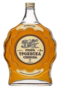 Стара Троянска Сливова Ракия 7 годишна 3 л в Черна Картонена Кутия