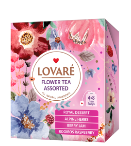 Чай Lovare Flower Tea Assorted 32 бр в Кутия