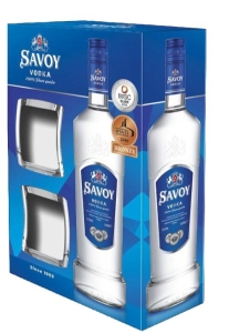 Водка Савой 1 л с 2 Чаши