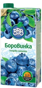 Плодова Напитка ВВВ Боровинка 2 л