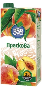 Плодова Напитка ВВВ Праскова 2 л